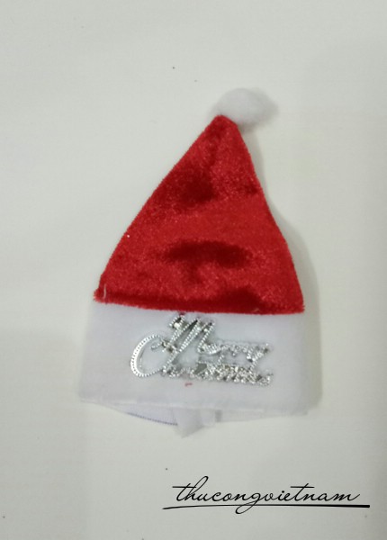Nón noel 9cm màu đỏ