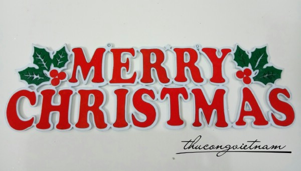 Chữ Merry Chirstmas mút 50 cm