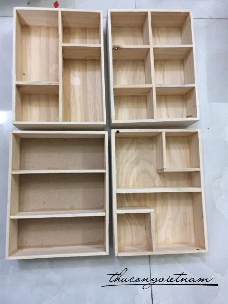 Khung hộp gỗ 3D 15x21x5cm