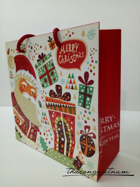 Túi giấy giáng sinh mẫu 1 size 30x12x27cm