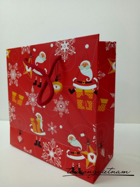 Túi giấy giáng sinh mẫu 3 size 30x12x27cm