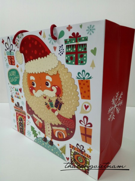 Túi giấy giáng sinh mẫu 4 size 30x12x27cm