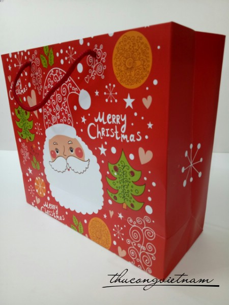 Túi giấy giáng sinh mẫu 6 size 30x12x27cm