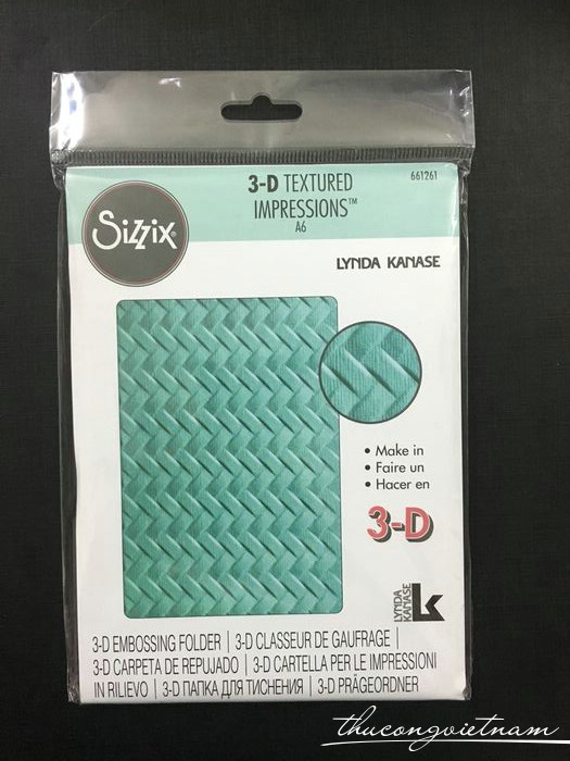 Woven - T4030002-661261-Khuôn cắt Sizzix 3D mẫu Woven 