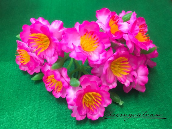 Hoa đào giả 4cm