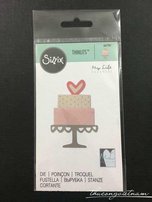 661784-Khuôn cắt Sizzix Thinlits Celebration Cake 