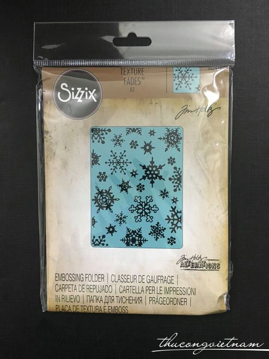 662432 - Khuôn Embossing Folder mẫu Simple Snowflakes 