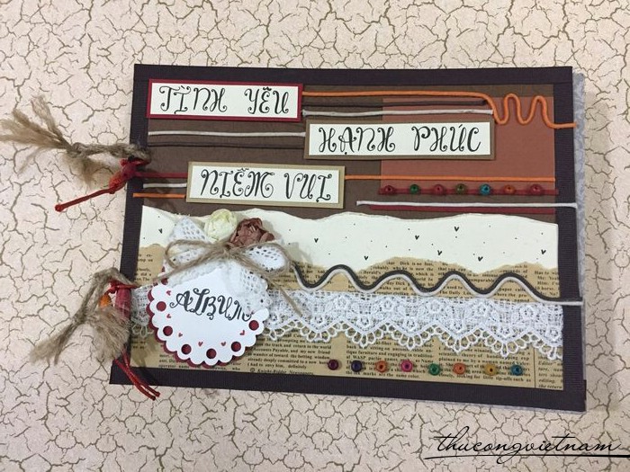 Album scrapbook tình yêu mẫu 1