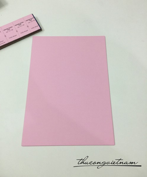 TV232_240gsm Hồng phấn trơn dày 5k