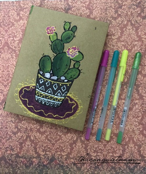 Sổ vẽ tay xương rồng