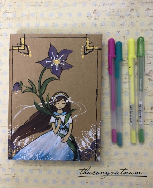 Sổ vẽ tay búp bê mẫu 2