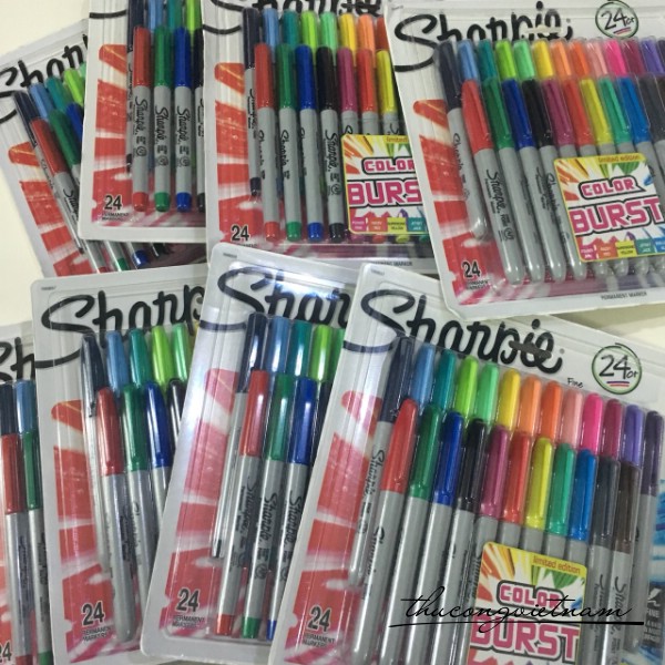 Bộ bút Sharpie 24 màu ngòi bút lông kim