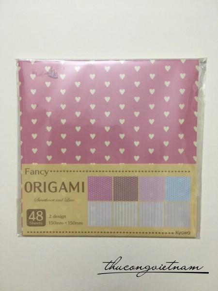 Giấy origami sweetheart and line 48 tờ
