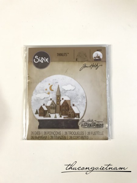 662421-Khuôn cắt Sizzix Thinlits Snowglobe
