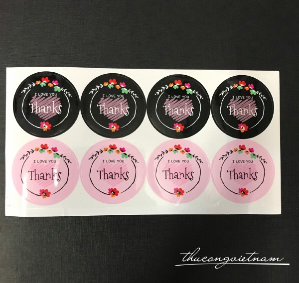 Sticker Thank You - I Love You