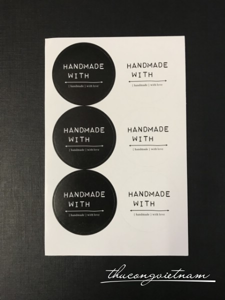 Sticker handmade with