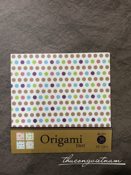 Giấy origami dots 36 tờ