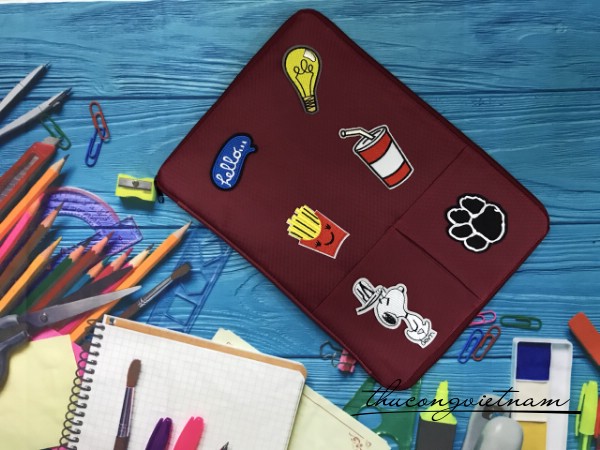 Túi văn phòng phẩm 25x35cm đỏ đô