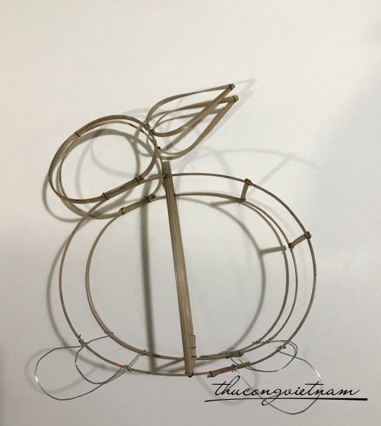 Khung lồng đèn thỏ 30cm